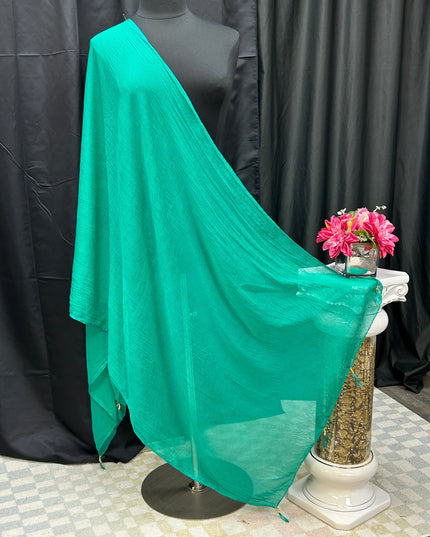 Chiffon green dupatta by Kurti Connection USA