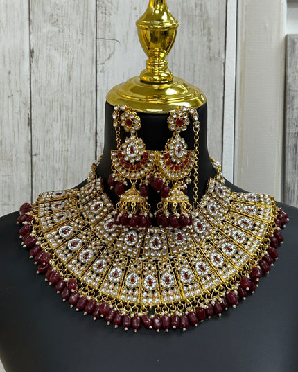Bridal necklace set by Kurti Connection USA