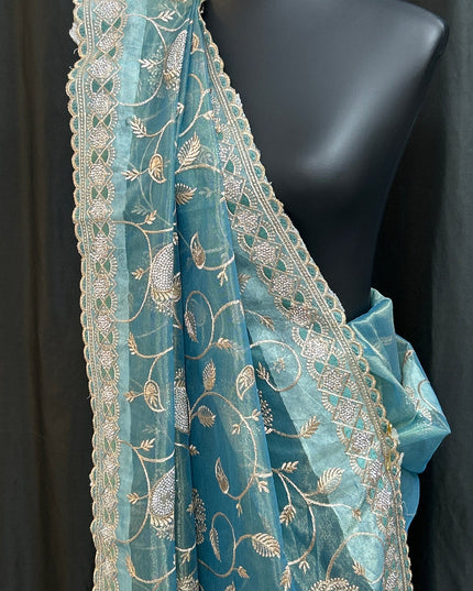 Tissue silk saree by Kurti Connection USA