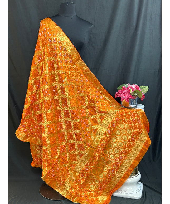 Bandhani gharchola dupatta by Kurti Connection USA
