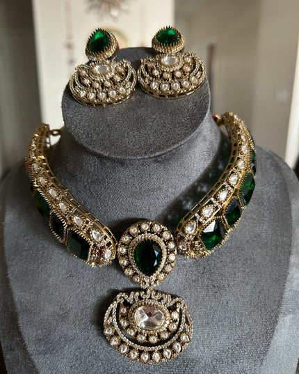Moissanite necklace set