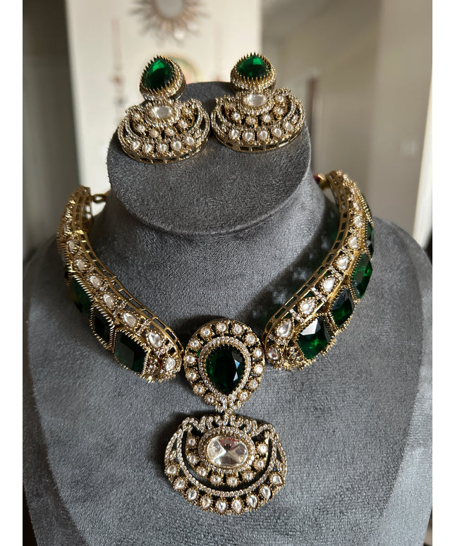 Moissanite necklace set