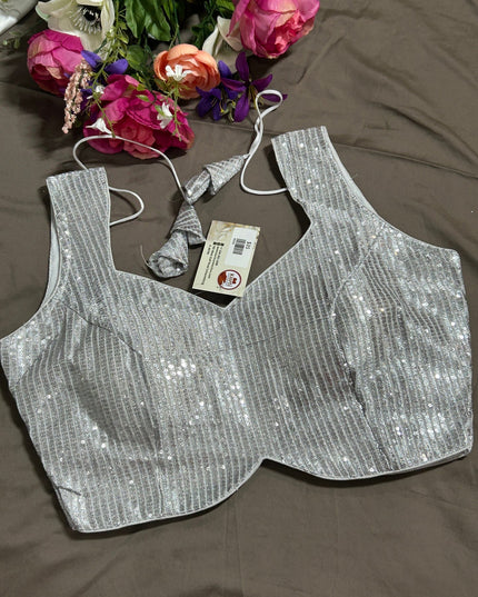 Silver blouse