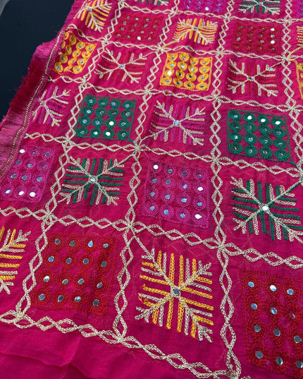 Embroidered phulkari dupatta by Kurti Connection USA