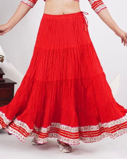 Cotton Lehenga Skirt - Casual Ethnic Wear by Kurti Connection USA