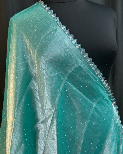 Tissue organza saree by Kurti Connection USA