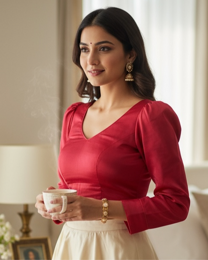 Silk blouses by Kurti Connection USA