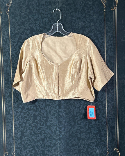 Antique gold blouse - Kurti Connection USA