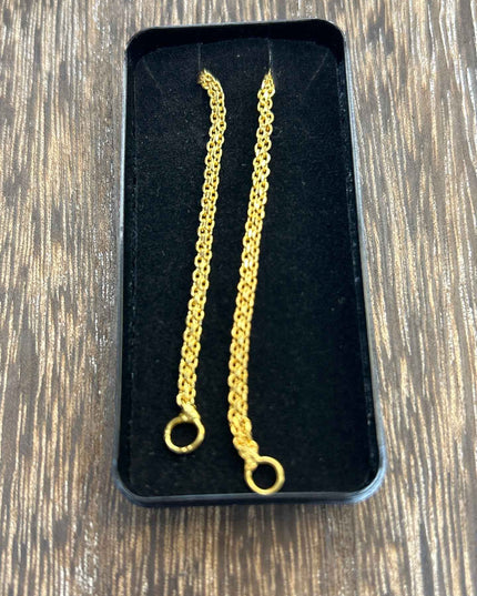 Simple kaan chain : support chain for heavy earrings