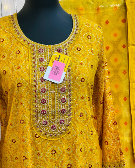 Bandhani kurti set