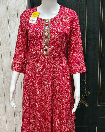 Rayon long kurti
