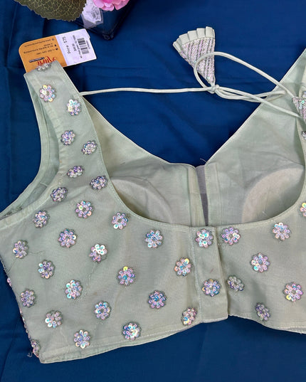 Kurti Connection USA Embroidered Sleeveless Blouse