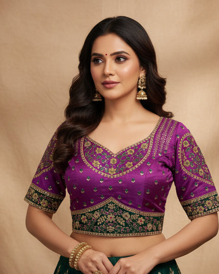 Purple blouse