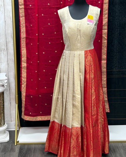 Kanjivaram silk long gown