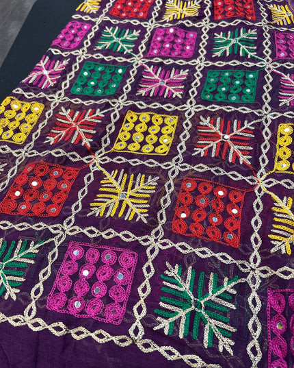 Embroidered phulkari dupatta by Kurti Connection USA