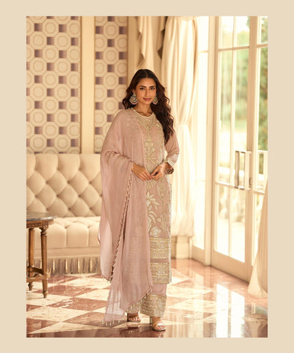 Wedding guest collection : Rishta : Pearl embroidery work suits by Kurti Connection USA