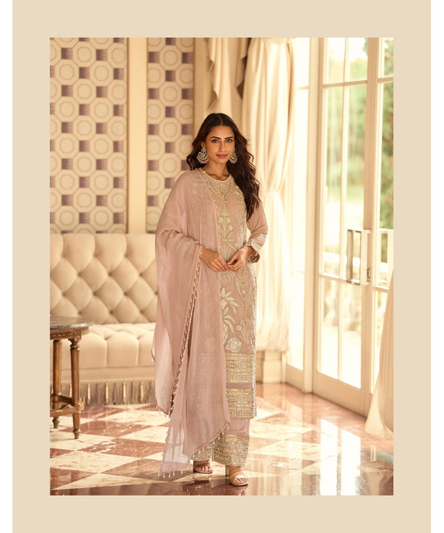 Wedding guest collection : Rishta : Pearl embroidery work suits by Kurti Connection USA