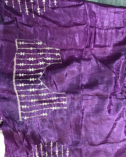Crape silk saree