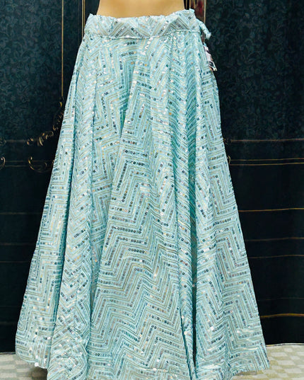 Sequin lehenga : garba chaniya