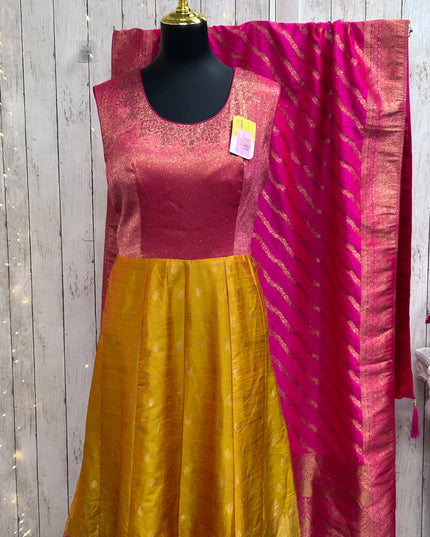 Kanjivaram silk long gown