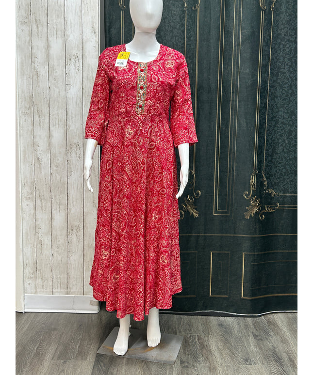 Rayon long kurti