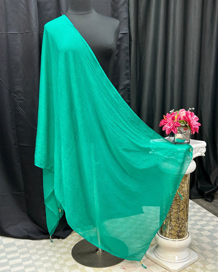 Chiffon green dupatta by Kurti Connection USA