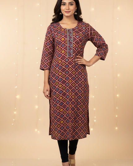 Bandhani print Kurti