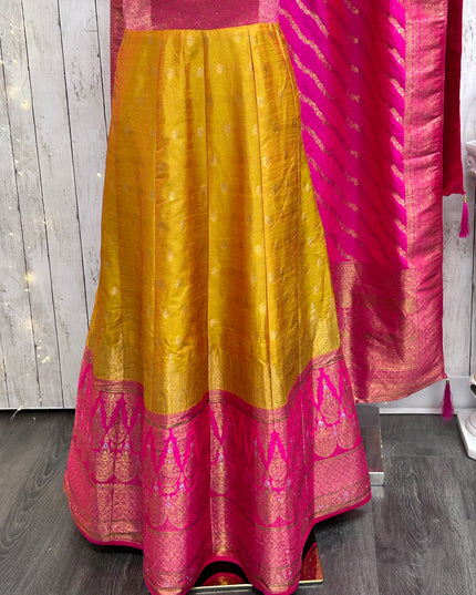 Kanjivaram silk long gown