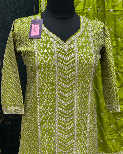 Heavy party wear sharara suit