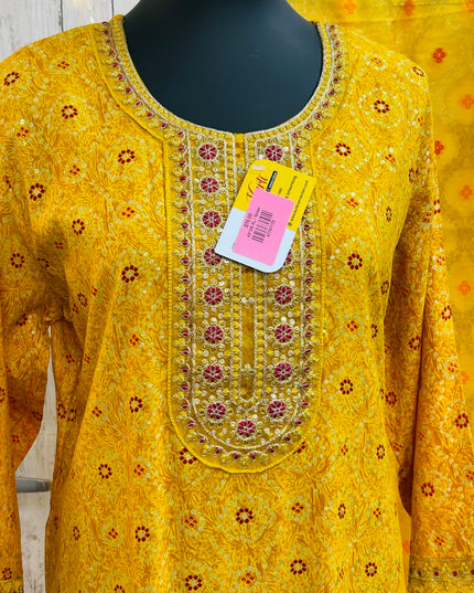 Bandhani kurti set