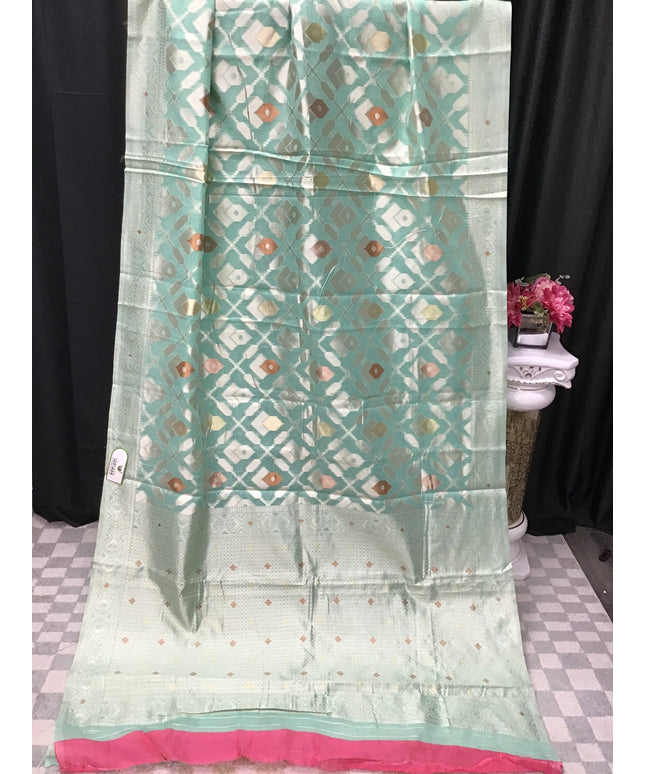 Linen cotton saree