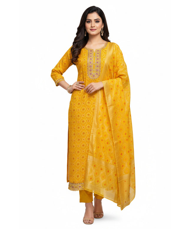 Bandhani kurti set