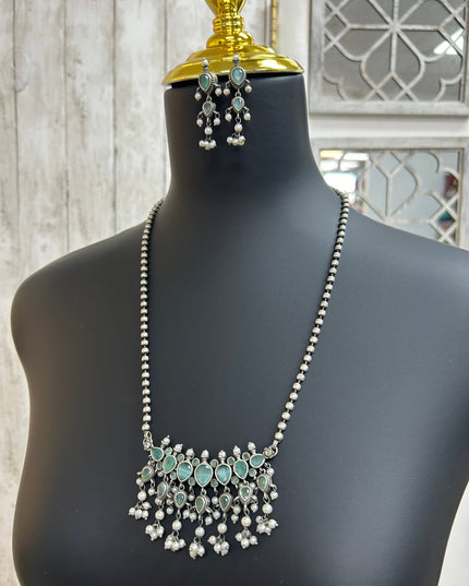 Oxidized necklace set by Kurti Connection USA