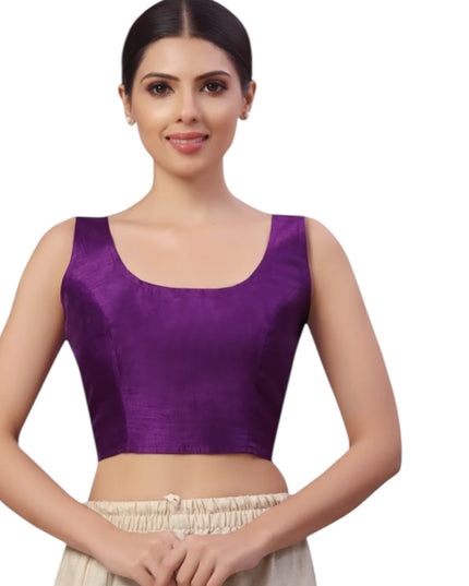 Dark purple blouse by Kurti Connection USA