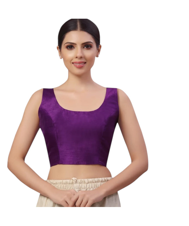 Dark purple blouse by Kurti Connection USA