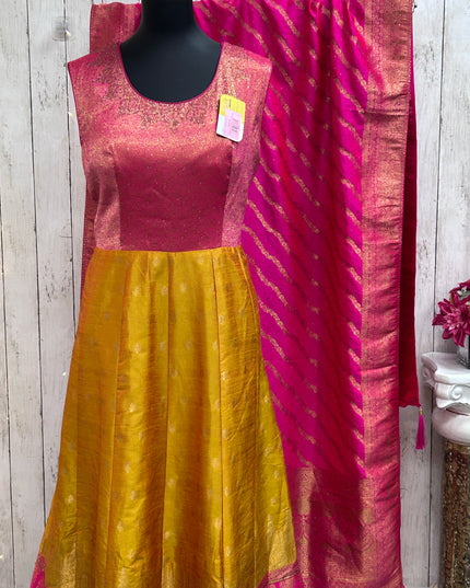 Kanjivaram silk long gown