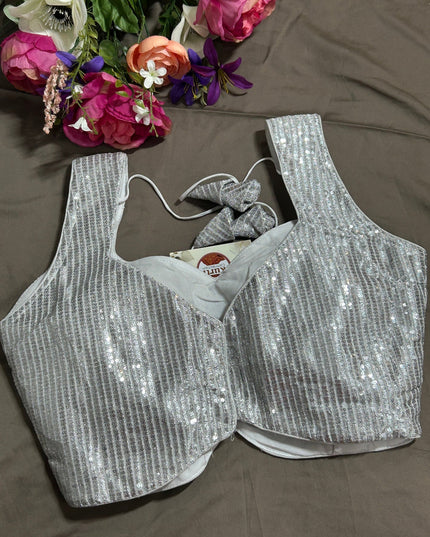 Silver blouse