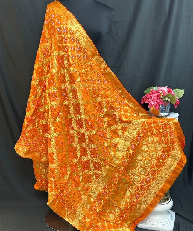 Bandhani gharchola dupatta by Kurti Connection USA
