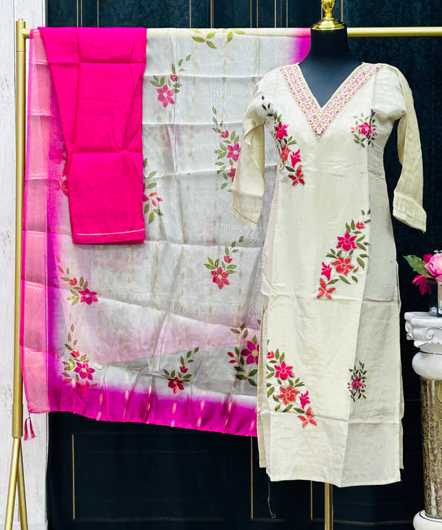 Tissue silk salwar suit