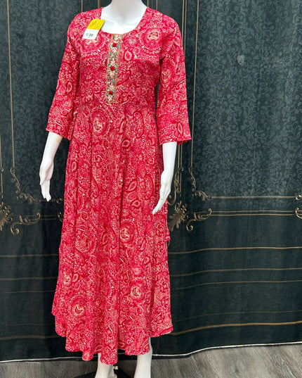 Rayon long kurti