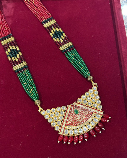 Long haar | Kundan necklace by Kurti Connection USA