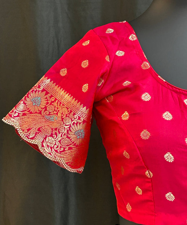Banarasi silk blouse by Kurti Connection USA