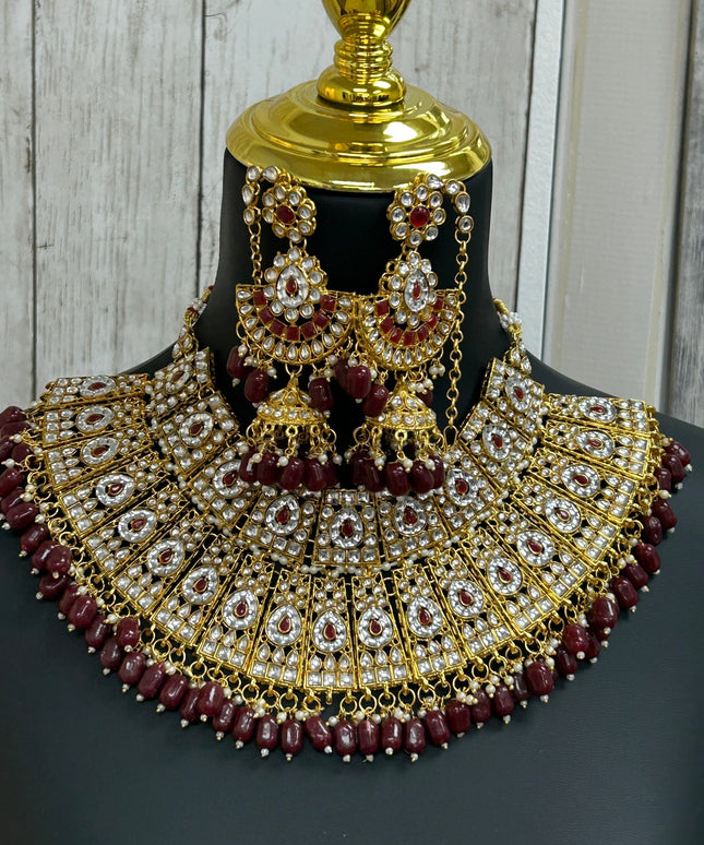 Bridal necklace set by Kurti Connection USA