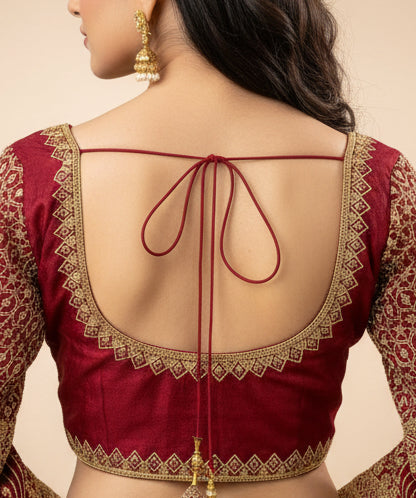 Full sleeves blouse | heavy work blouse