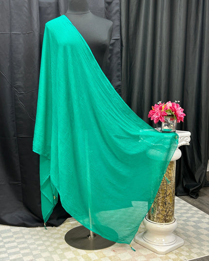 Chiffon green dupatta by Kurti Connection USA