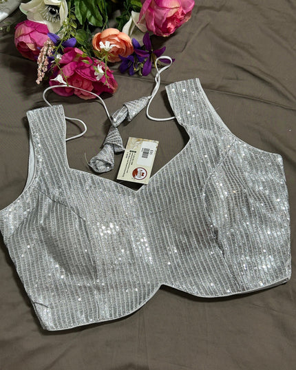 Silver blouse
