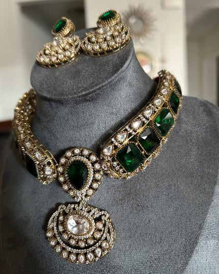 Moissanite necklace set