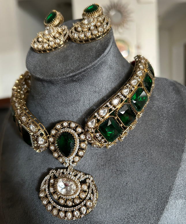 Moissanite necklace set