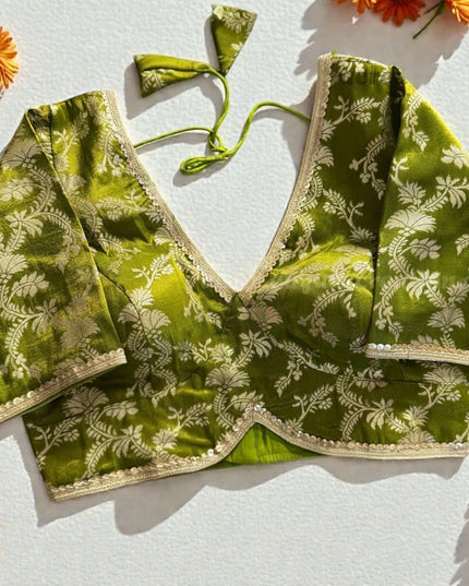 Brocade blouses by Kurti Connection USA