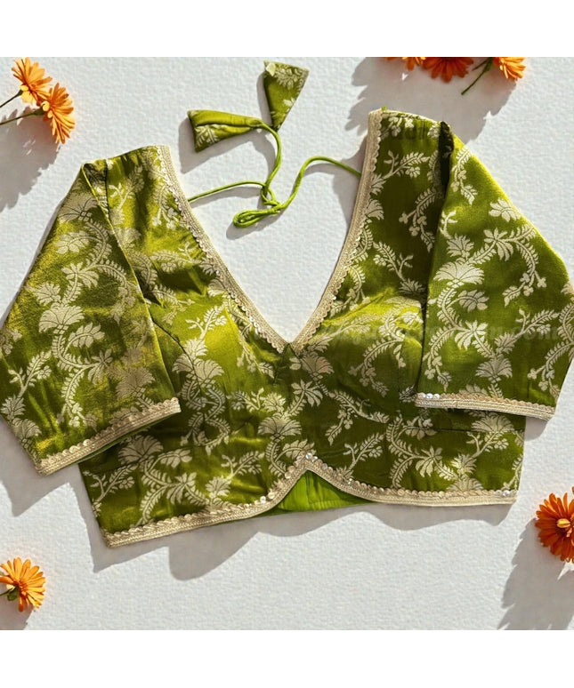 Brocade blouses by Kurti Connection USA